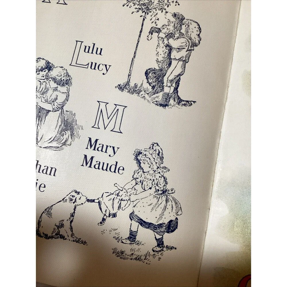 Fairyland Tales And ABC'S Children's Book Printed On Linen Late 1800's /1900's